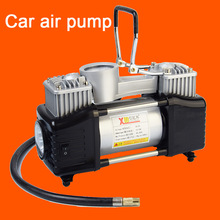Led Draagbare Twee-Cilinder Auto Luchtcompressor Met Auto Luchtpomp Met Lamp Tire Pomp