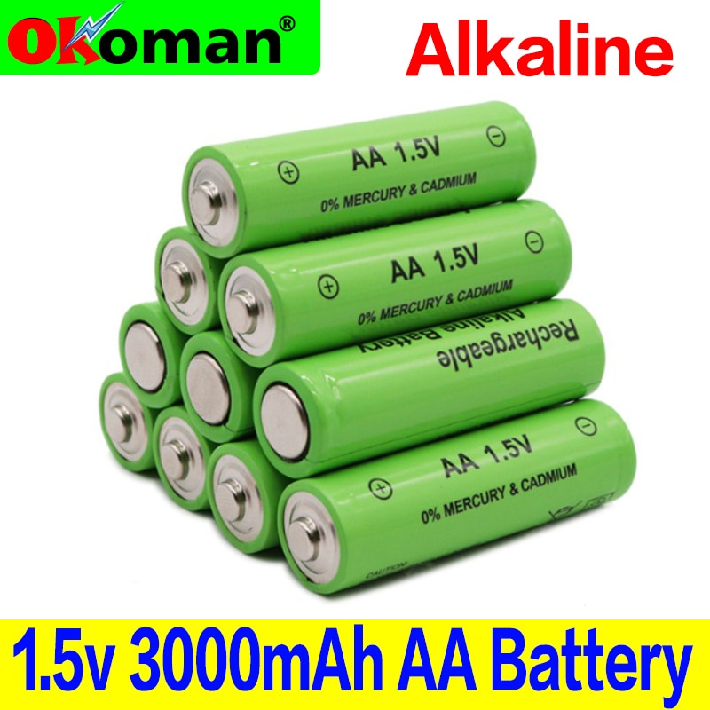 8 Stks/partij Aa Oplaadbare Batterij 3000 Mah 1.5V Alkaline Oplaadbare Batery Voor Led Licht Speelgoed Mp3