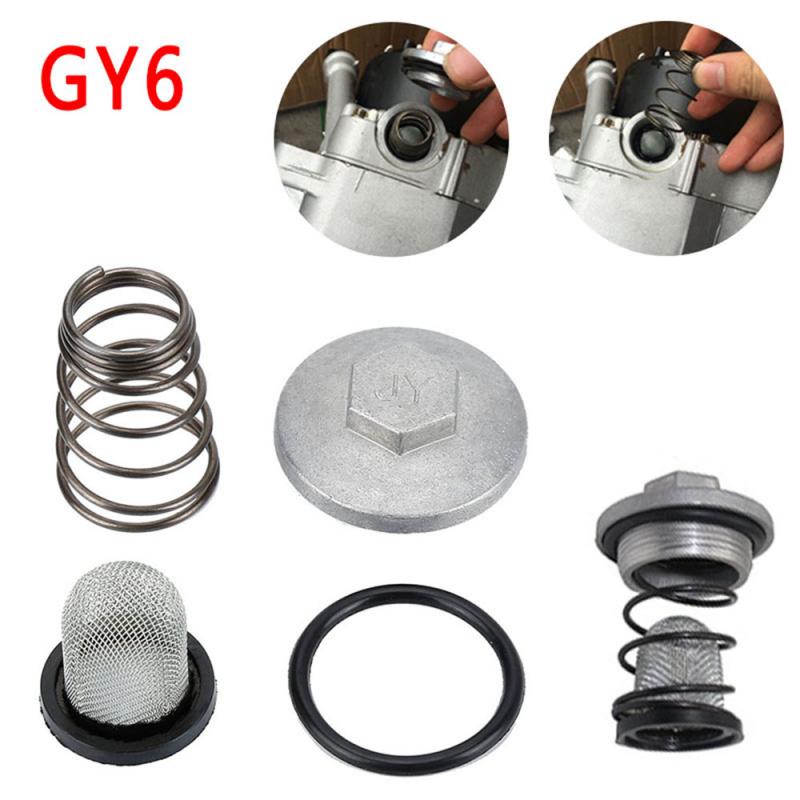 Motordelar  gy6 50cc to 150cc 125/150 plugg moped oljefilter avtappningsskruv skoter avtappningsplugg för baotian benzhou znen taotao: Default Title