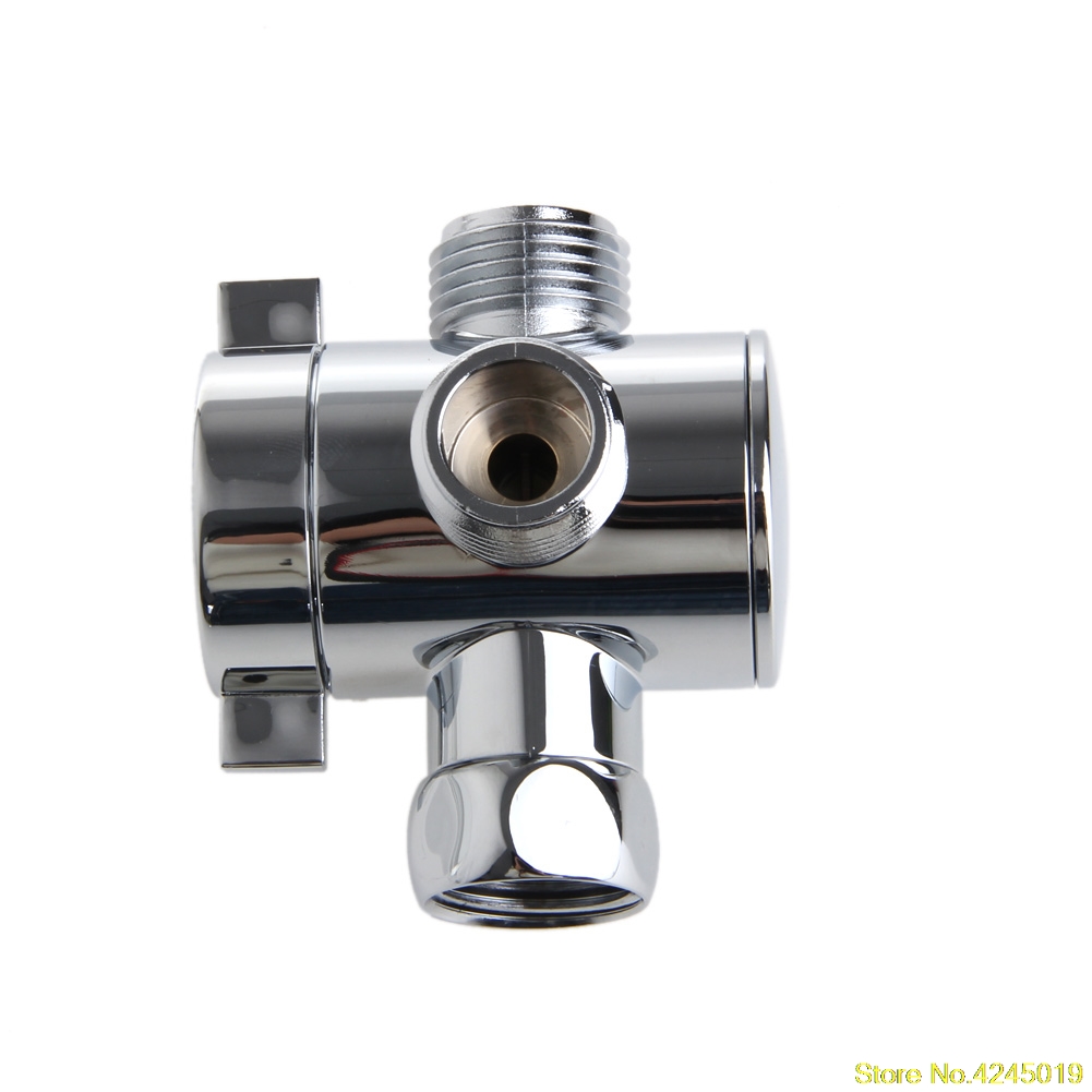 3 Way T-Adapter Valve Voor Wc Bidet Douchekop Omschakelklep 1/2 Inch