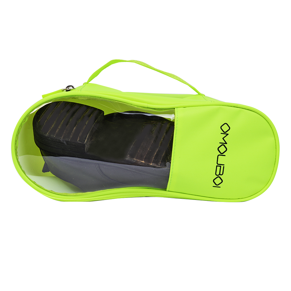 Strand & Outdoor Sandalen Schoenen Tas Waterdicht stofdicht Reizen Schoenen Zak Draagbare Schoen Organizer Kind Volwassen PVC Schoenen verpakking Zak: Groen