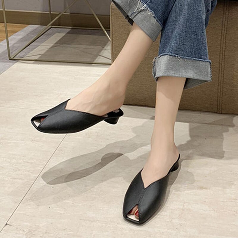 Kvinnor söt söt grön gummi peep toe klack skor dam casual söt svart komfort våren klack pumps zapatos  g6292