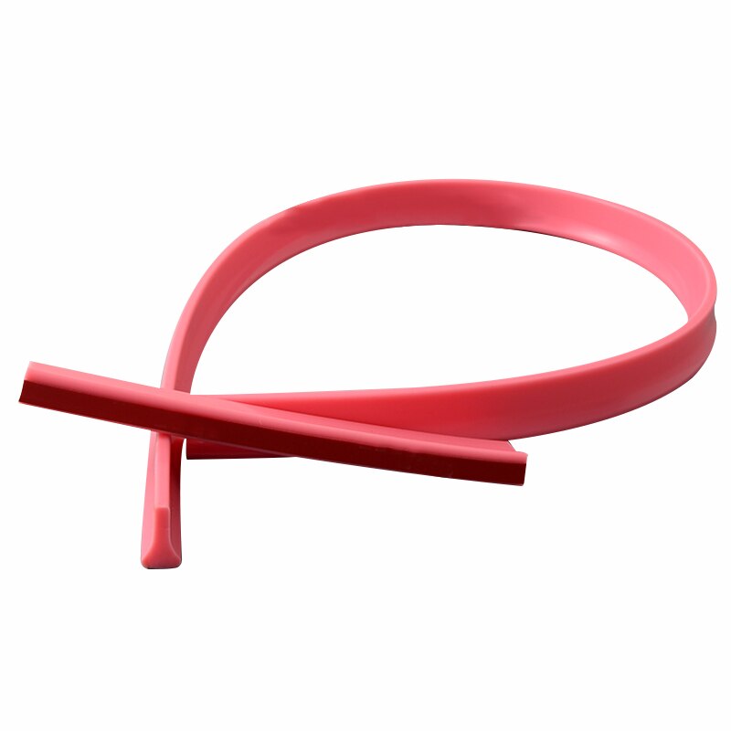 Shower Door Dam Water Stopper Collapsible Shower Threshold Water Barrier for Bathroom Kitchen PI669: Pink