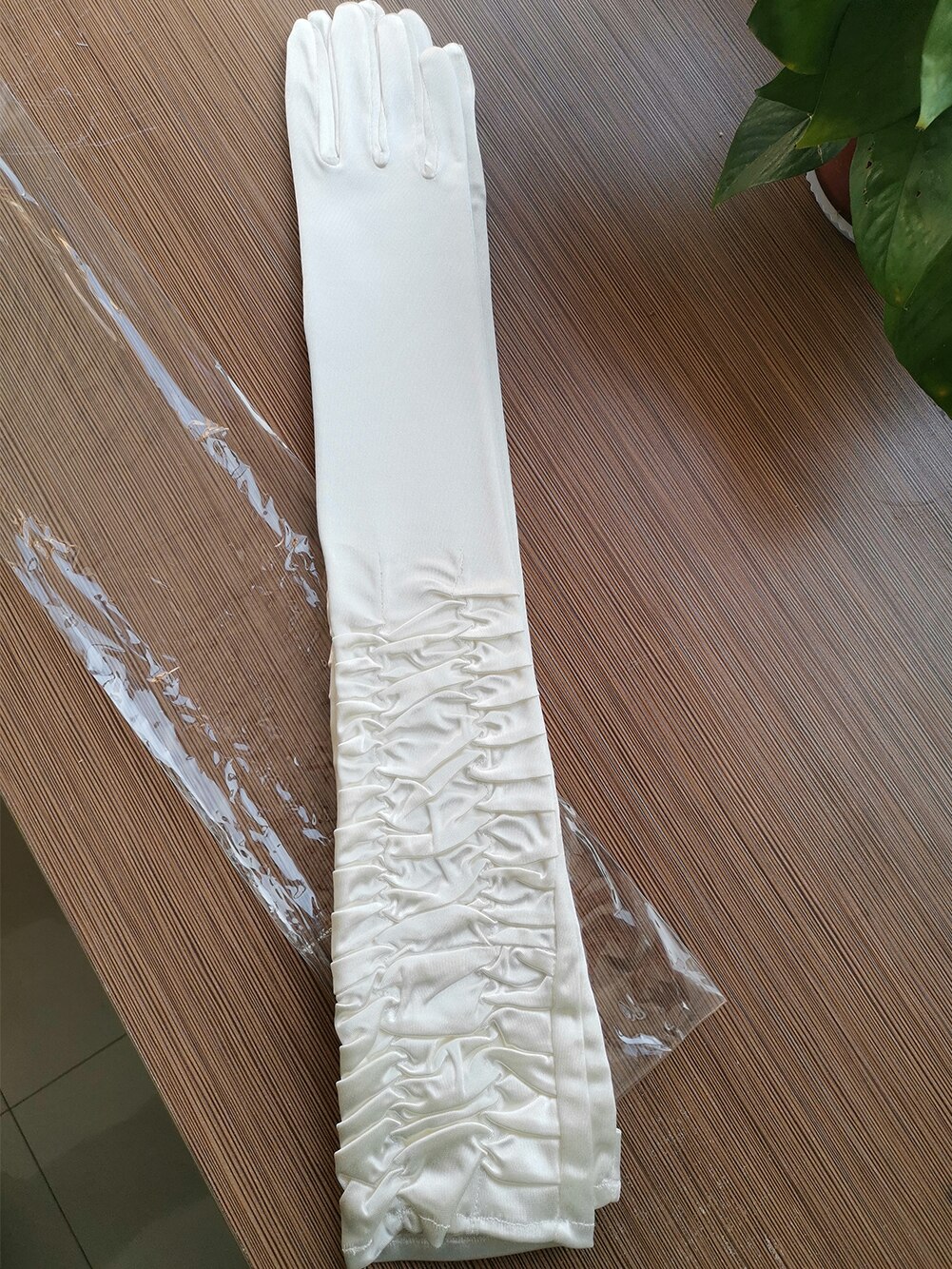 Wit of Ivoor Korte Bruiloft Handschoenen Vingerloze Bruids Handschoenen voor Vrouwen Bruid Rood Kant Handschoenen Luva De Noiva Bruiloft Accessoires: 3