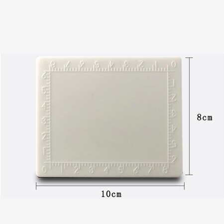 Plaque de mesure en silicone pour prothèse nasale, plaque de coupe, pour cartilage côtelé, pour rhinoplastie: WHITE