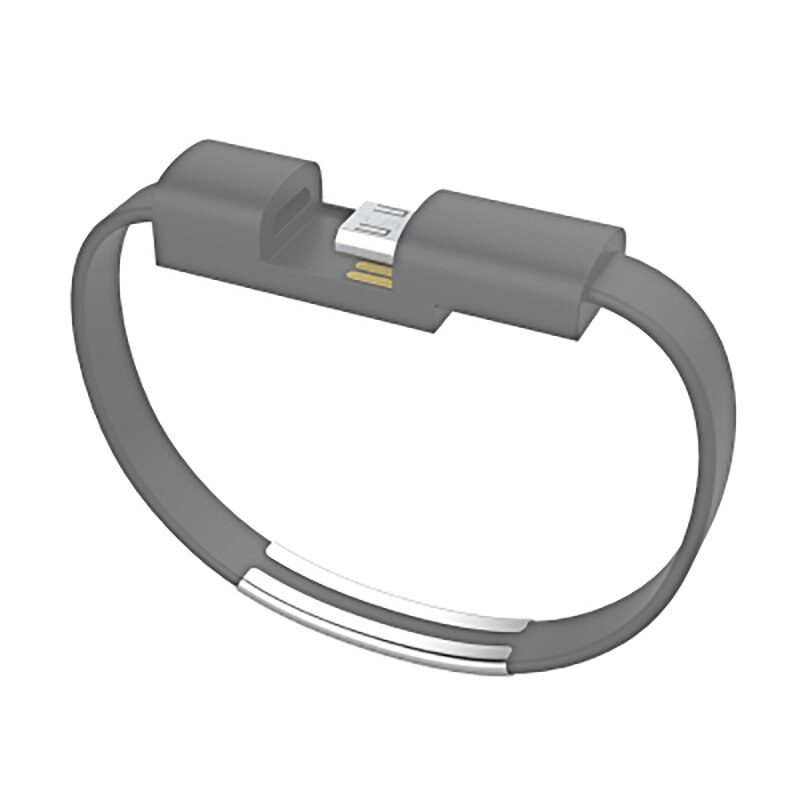 Cable Micro USB portátil para iPhone, Cable de sincronización de datos para iPhone 11 XS MAX XR 6s Android tipo-c: For Type c / Gray