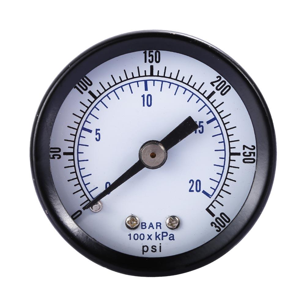 Bar Air Pressure Gauge 0-20Bar / 0-300 PSI Manometer Double Scale For Air Compressor Iron