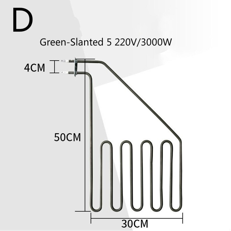 1 220 / 380V stainless steel heating element for stove sauna heating element tilt electric heating tube flat tube heater