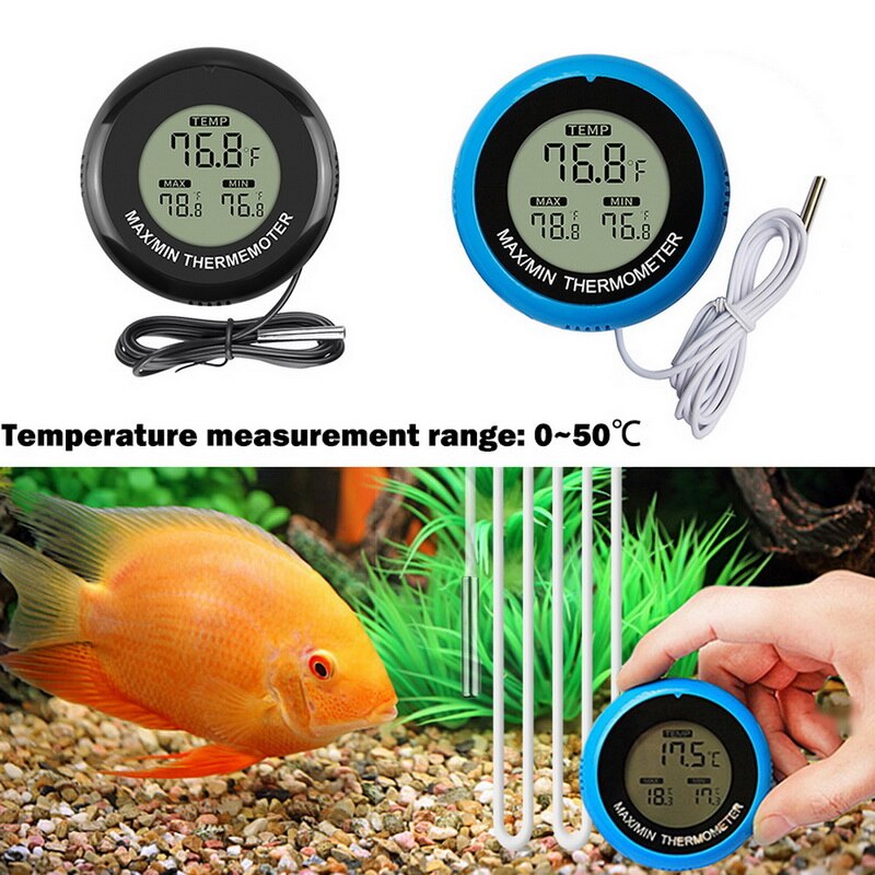 Termómetro Digital de alta precisión, productos para mascotas, impermeable, pecera, acuario, termómetro, pecera, productos de Control de temperatura