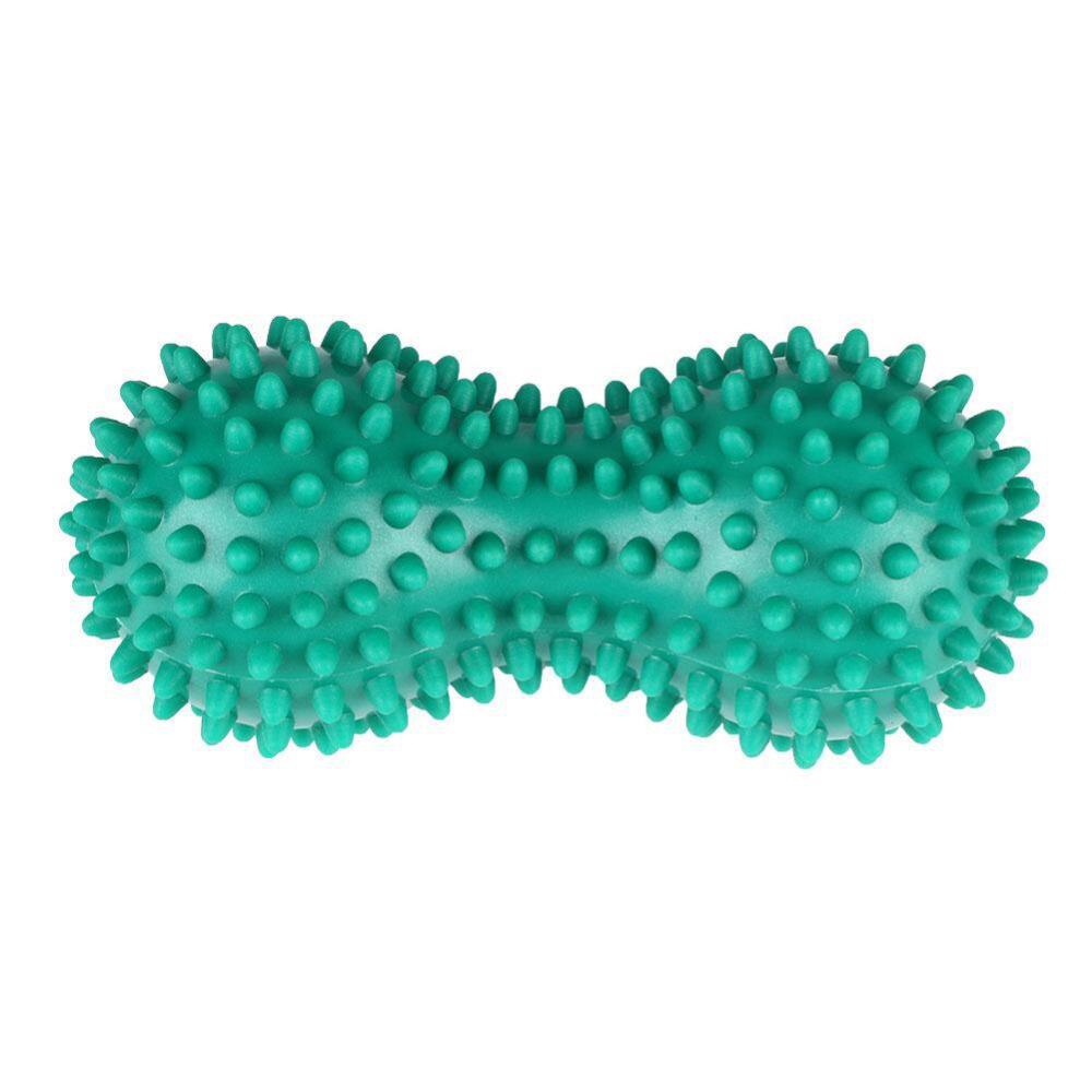 Peanut Massage Ball Spiky Trigger Point Relief Muscle Pain Stress Peanut Ball Therapy Health Care Gym Muscle Relex Apparatus: green