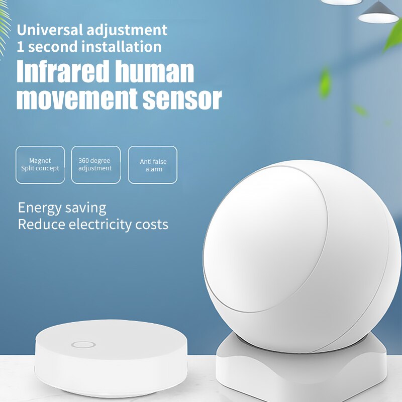 Human Body Sensor Infrared Sensor Tuya Motion Detection Intelligent Motion Sensors Anti-Theft Human Body Motion Sensor