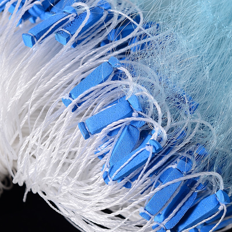 Fishing Net Single Mesh Nylon Durable Float Trap Monofilament Gill Net Fishing Accessories for Hand Casting