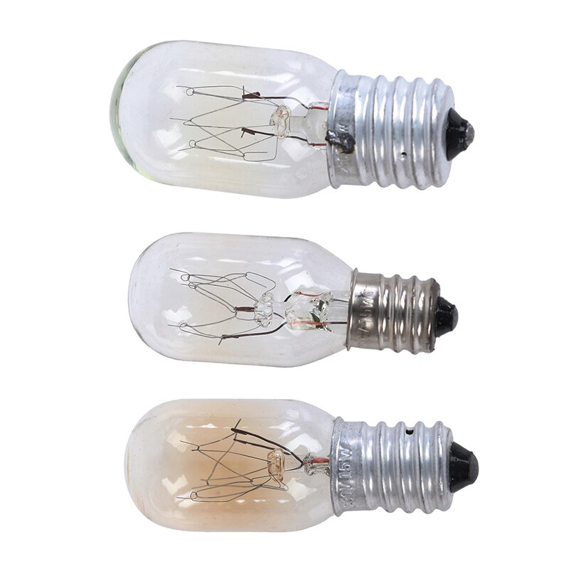 15W High Temperature Oven Bulb 300 Celsius Degree Microwave Light E12/E14/E17 Toaster/Steam Bulb Light 230V 360LM
