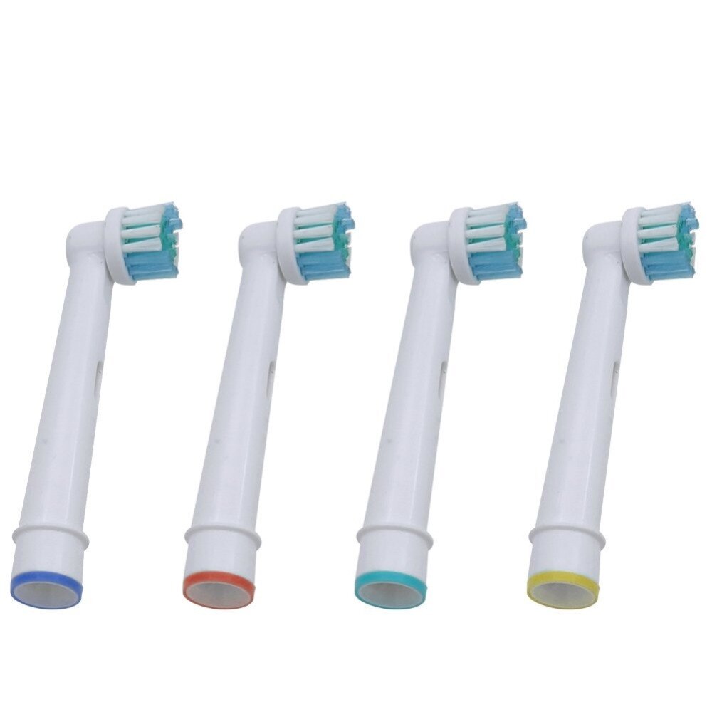 4 st ersättningsborsthuvuden för oral b elektrisk tandborste före power / pro health / triumph /3d excel / ren precision vitalitet