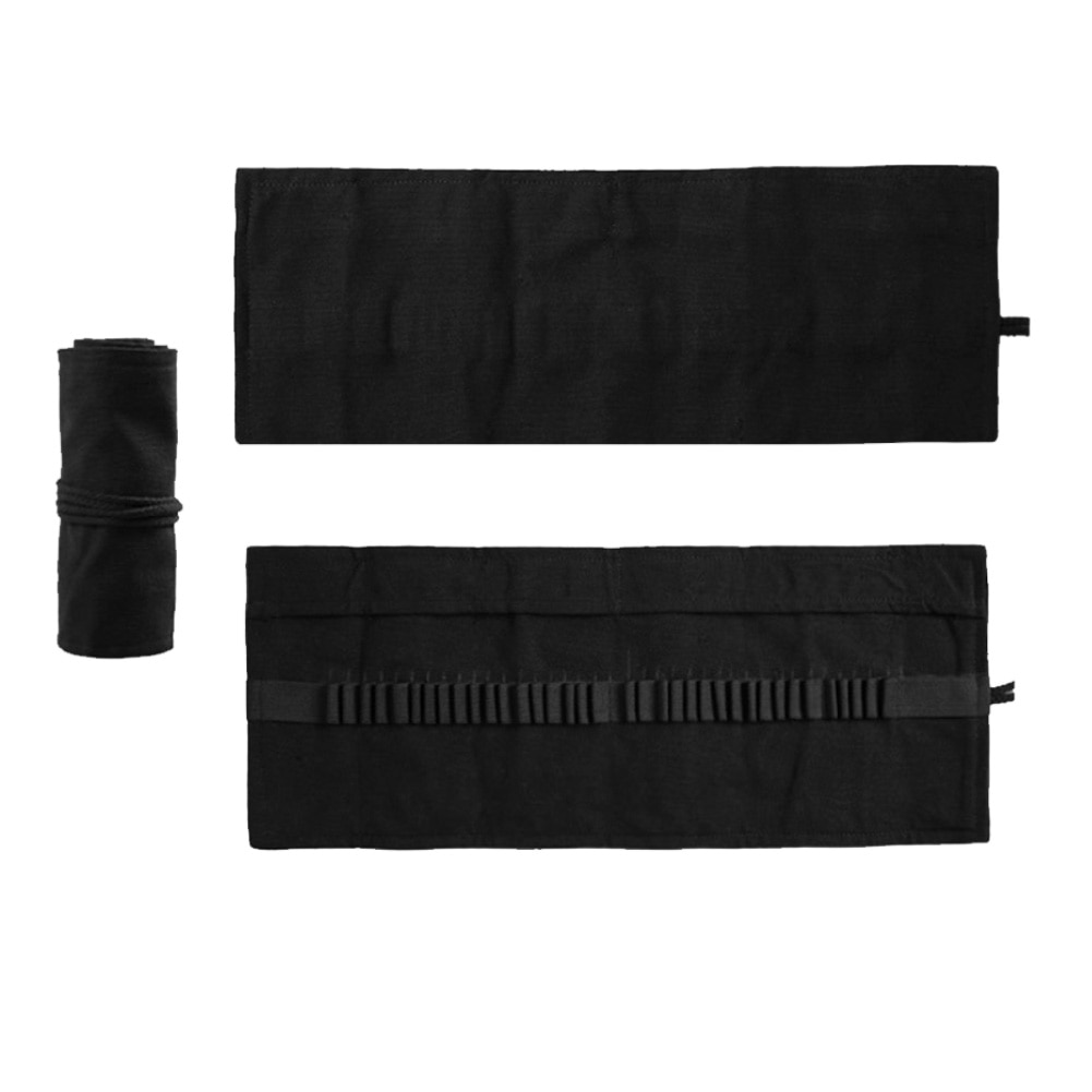 12/24/36/48/72 Holes Big Capacity Durable Eco-friendly Unisex Pencil Case Pen Bag Roll Holder Stationary Container