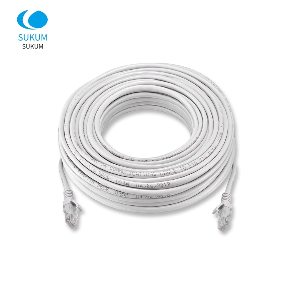 Cat5 Ethernet Cable RJ45 Patch Outdoor Waterproof Network LAN Cable Wires For CCTV IP Camera System