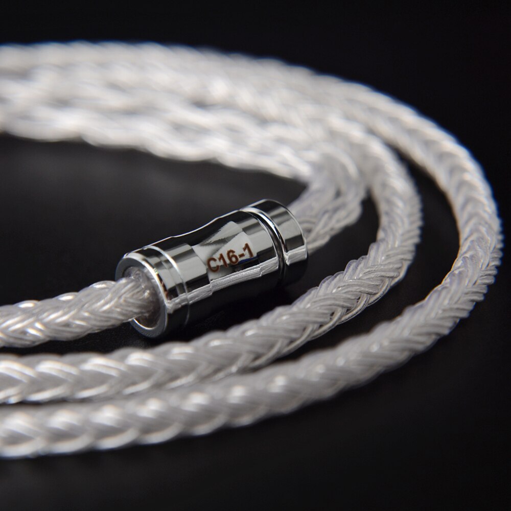 NICEHCK C16-1 16 Cores Silver Plated Cable 3.5/2.5/4.4mm Plug MMCX/2Pin/QDC/NX7 For TFZ KZCCA ZSX C12 NICEHCK NX7 PRO BL-03