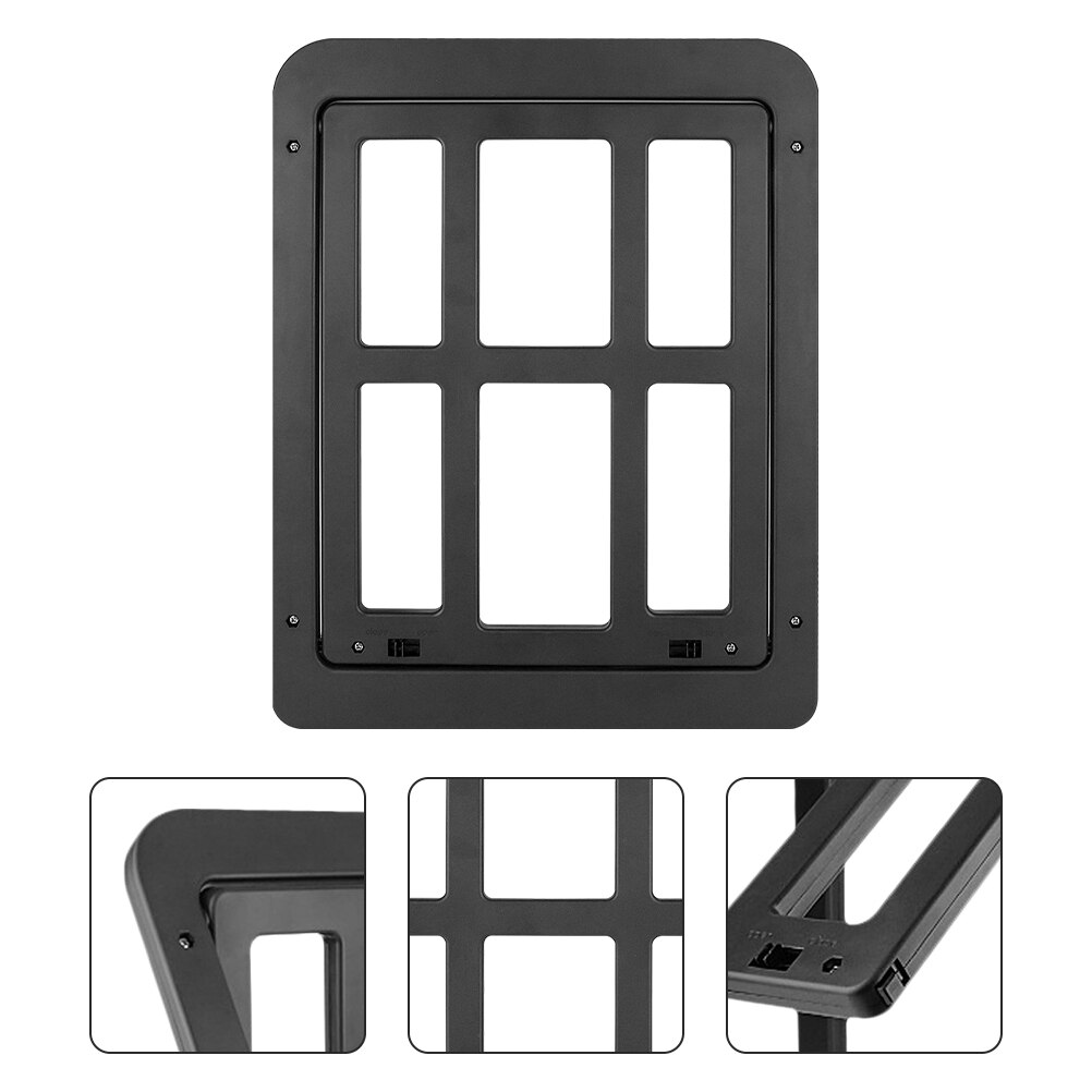 1 Set of Home Pet Cage Screen Door Lockable Screen Gate for Small Dog Cat Door