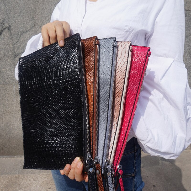 Nigedu 3d python mønster kvinder kobling taske fest kuvert koblinger til damer tegnebog gratis kort taske håndtaske