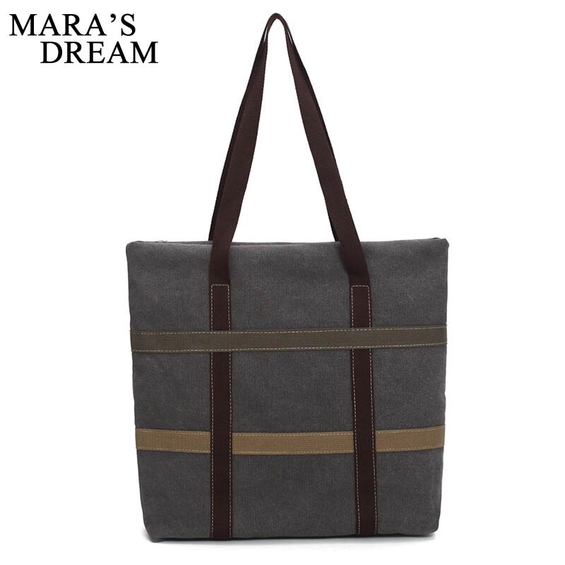 Mara's dream effen canvas toilettas casual wilde schoudertas splicing trend tas