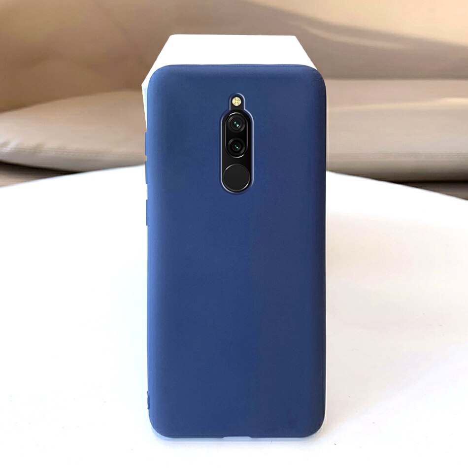 For Xiaomi Redmi 8 Cover Silicone Soft TPU Matte Coque For Funda Xiaomi Redmi 8 Redmi8 Case Protector Bumper Redmi 8 Phone Cases: Royal Blue