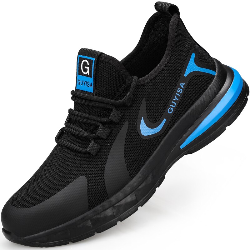 Man Work Safety Boots Indestructible Steel Toe Men Safety Shoes Anti-puncture Anti-Smash Male Construction Breathable Sneakers: 38