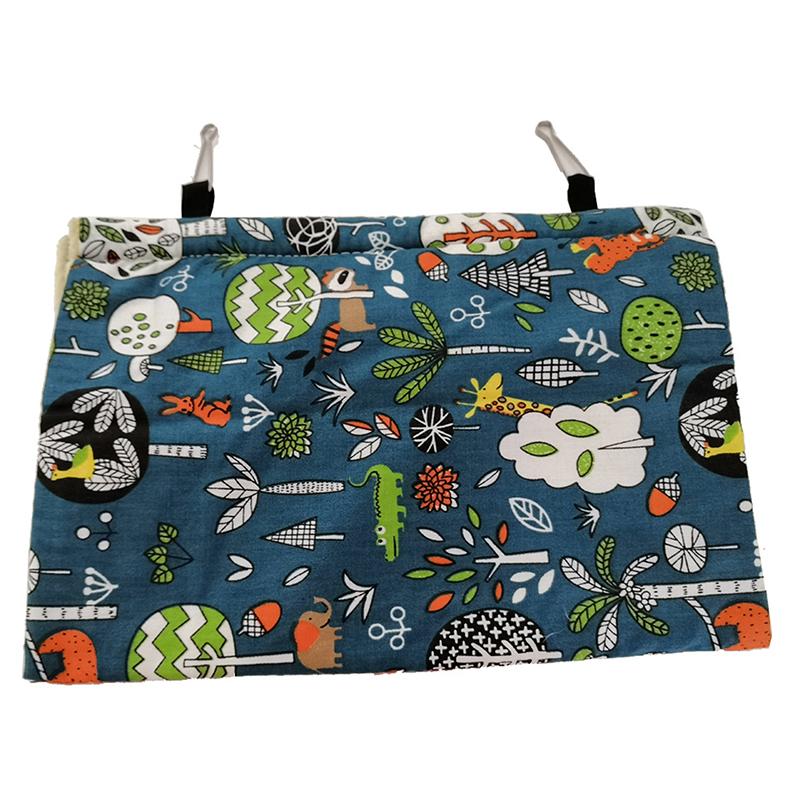 Cage à oiseaux en peluche, équipement de maison, hamac pour animaux de compagnie, équipement d&#39;hiver, accessoires, produits pour animaux de compagnie: Blue background / M