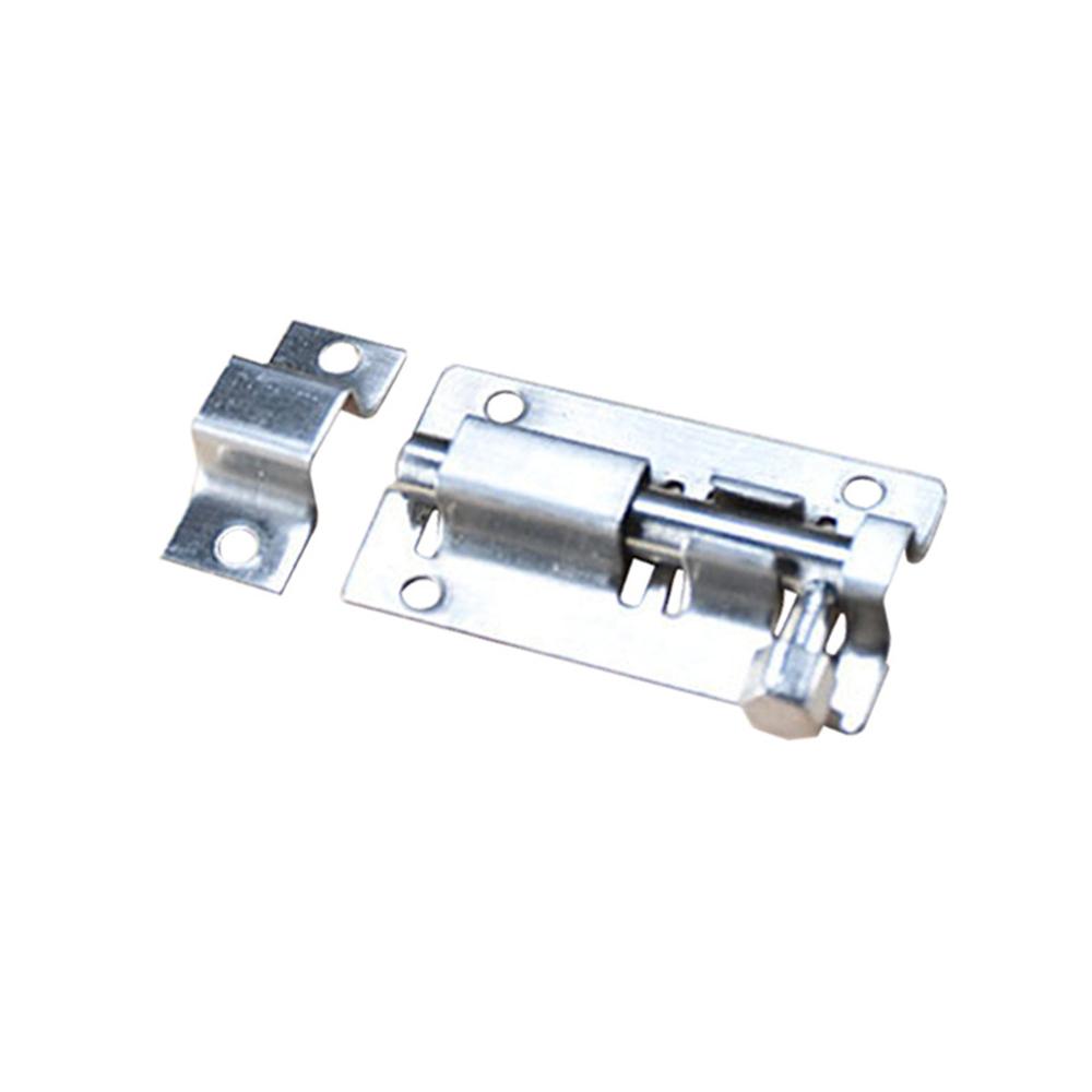 1Pc 1.5/2/3/4/6 Inch Long Silver Stainless Steel Door Latch Sliding Lock Barrel Bolt Latch Hasp Staple Gate Safety Lock