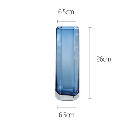 Hexagon Transparent Glass Vase Home Decoration Flower Arrangement Office Display Furnishing 3D Solid Hydroponics Crafts: 8