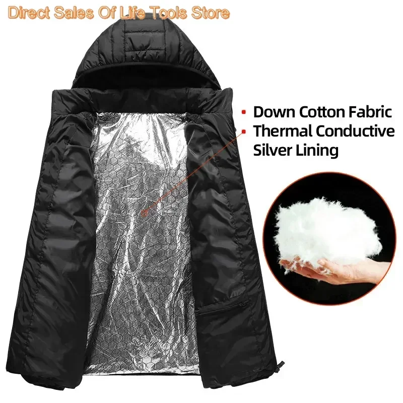 21 Areas Heated Jacket Men Women USB Electric Heated Clothes Camping Warming Self Heating Vest Hiking thermal hunting Coat