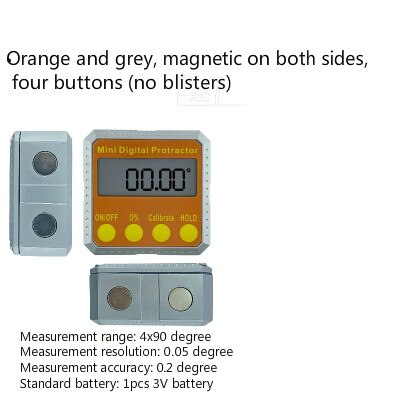 Electronic Digital Level Display Inclinometer Angle Gauge Meter Angle Measurement 360 Degree Magnetic Angulometer Angle Box: Type 9