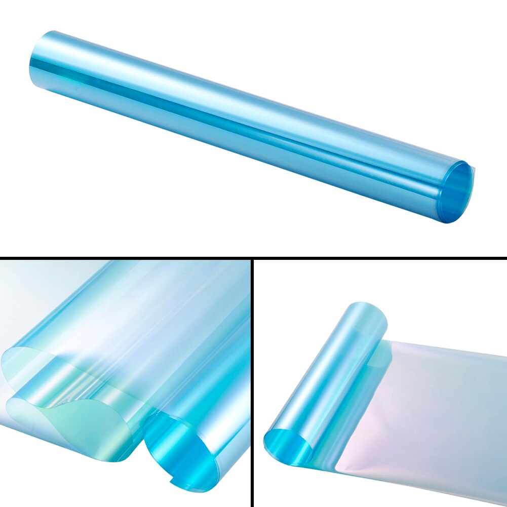 0.75M*3M Chameleon Blue Car Protection Front Window Foils VLT 55% Solar Protection Film Windshield Sun Shade Windscreen Tinting