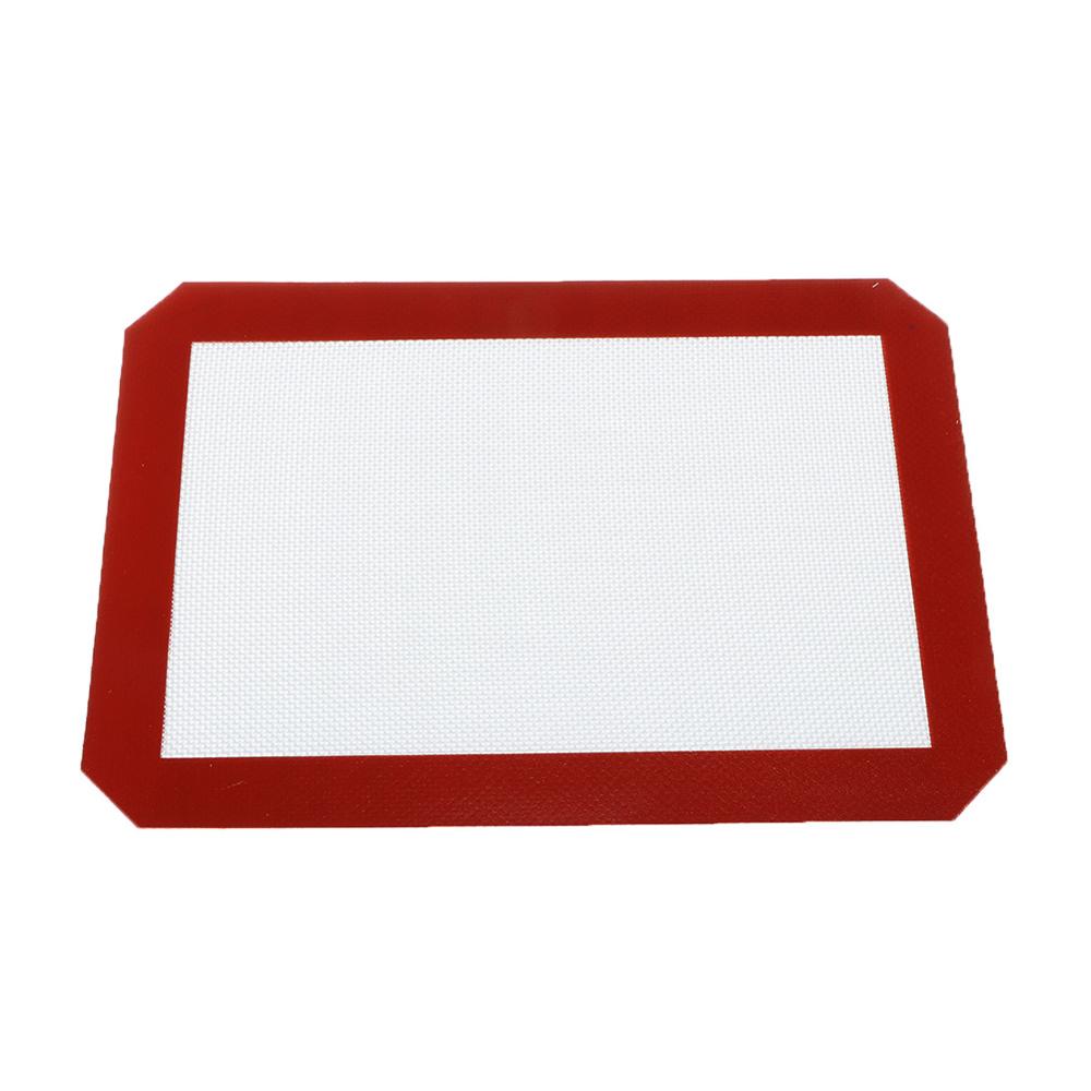 Silicone Baking Mat Non-Stick Cookies Sheet Oven Mat Healthy Homeware Baking Sheet Glass Fiber Rolling Dough Mat Pastry Tools: 30x21cm   2pcs