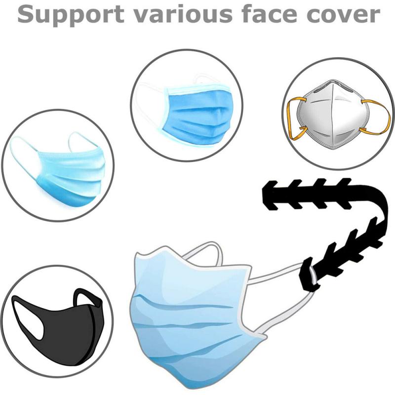 Face Sheild Mask Extension Ear Hook Buckle Ear Strap Extension Mask Fixing Clip Ear Saver Non-slip Adjustable Mask Hooks