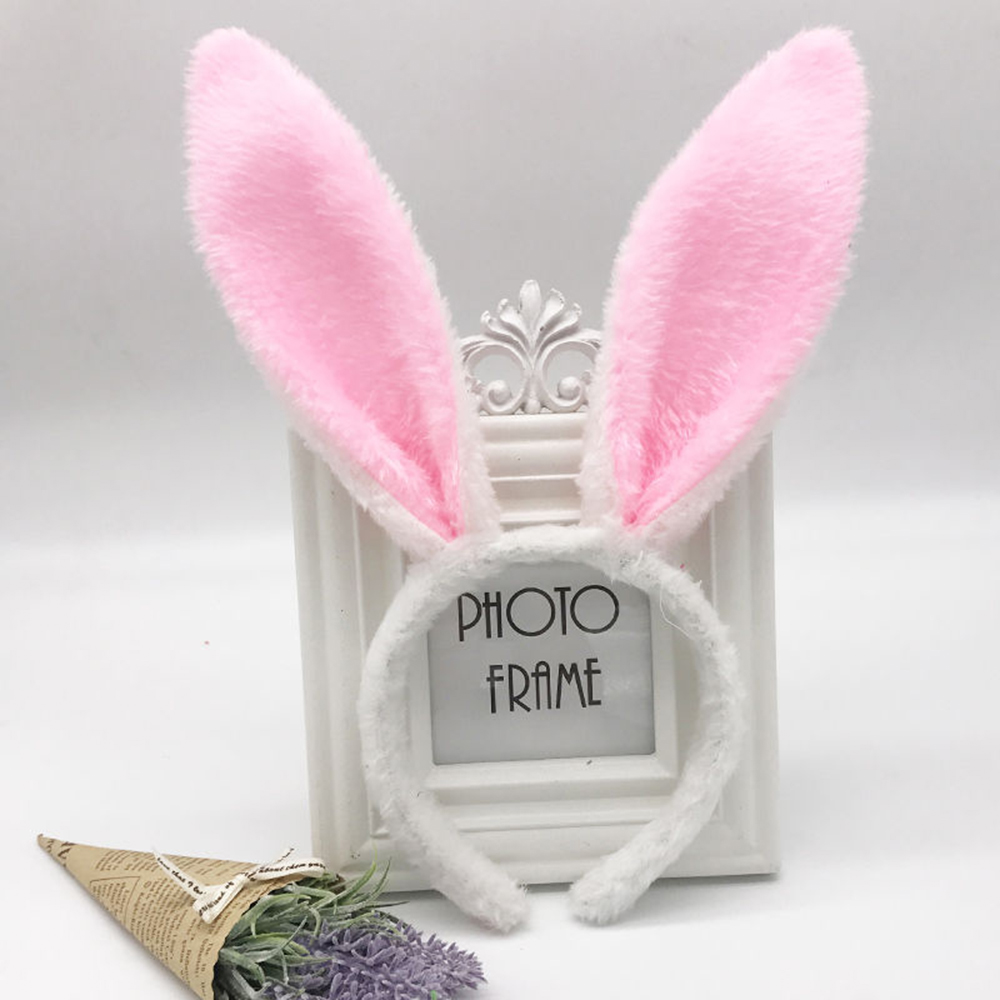 Diadema con Orejas de conejo de Pascua, aro para el pelo con Orejas de conejo de peluche, decoraciones para , diademas para adultos de Pascua, suministros para de Cosplay para niñas: Chocolate