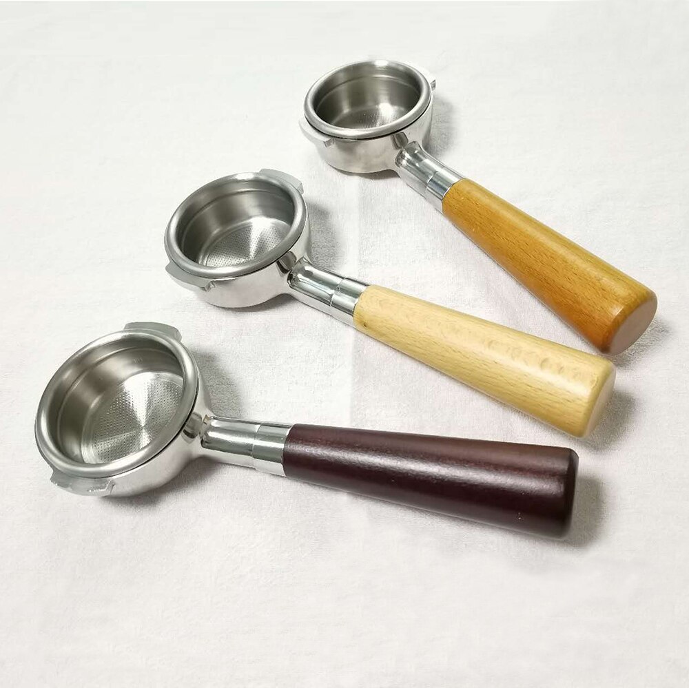 58mm delonghi breville universell kaffe bunnløs portafilter naken bunnløs filterholder trehåndtak til espresso  e61 sett