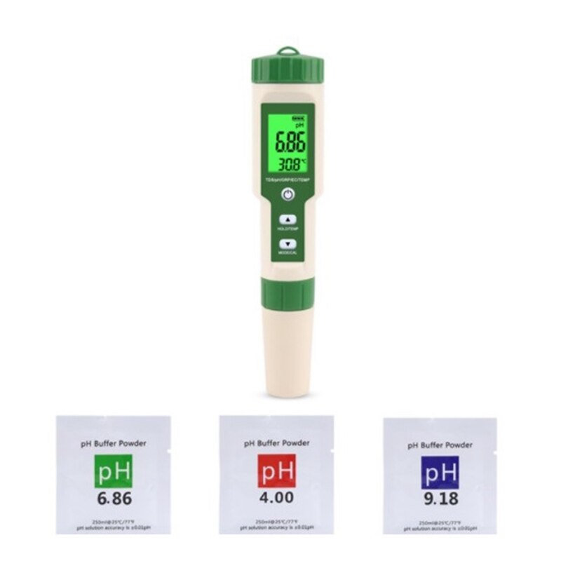 EZ-9910 PH/TDS/EC/ORP/Temperature Meter PH Meter Digital Water Monitor Tester for Water