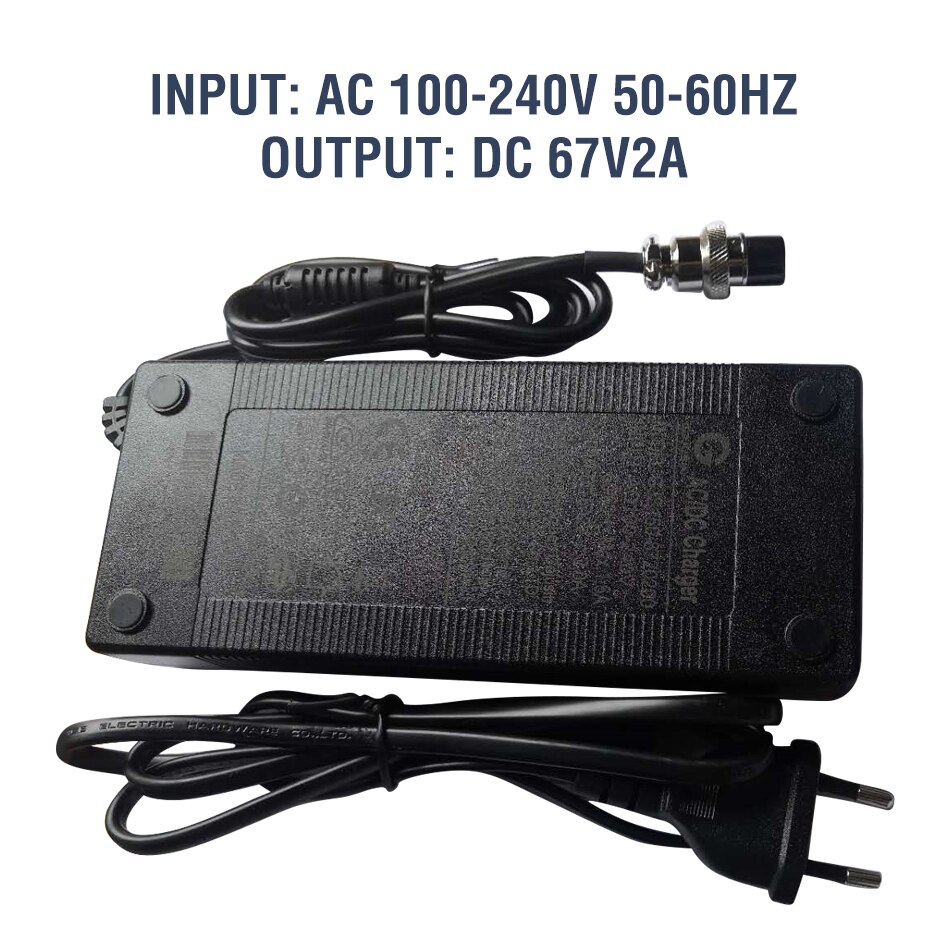 58v3a scooter elétrico adaptador de energia para a ue 67v2a scooter bateria carregador janobike scooter acessórios: 67V2A