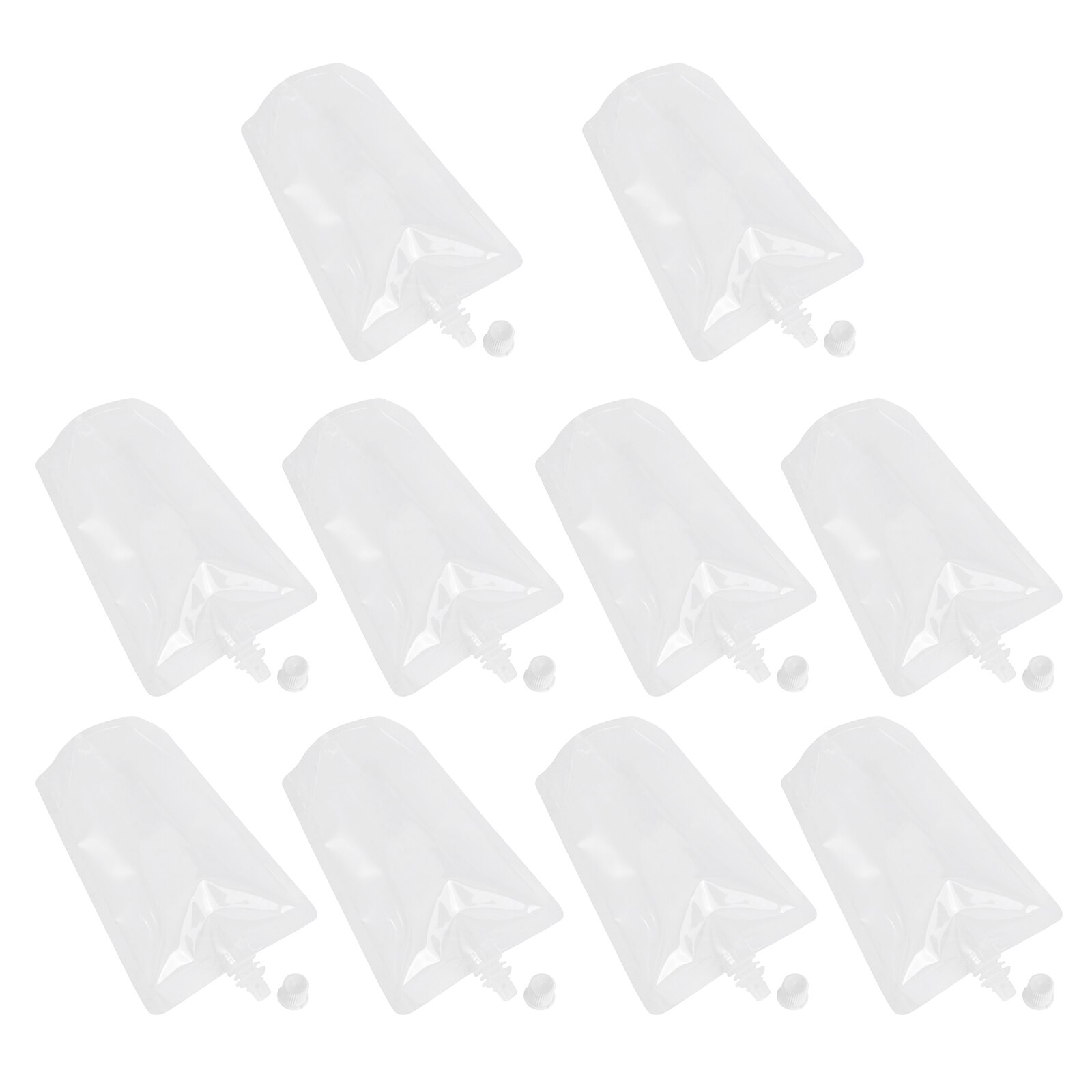 Travel Outdoor for Drinks Bag Portable Plastic Concealable Standing Transparent Beverage Flasks: 19x13x7cm