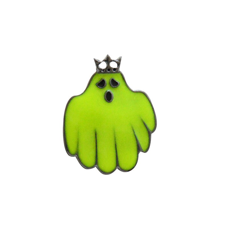Schattige lichtgevende spookspelden en broches halloween revers kroon hoeden rugzak badge kinderen volwassenen jeans jas jas decoratie sieraden: 8