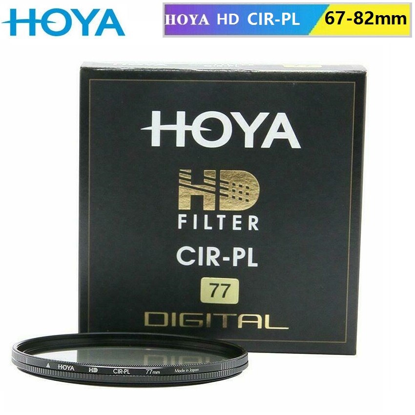 HOYA-filtro de polarización Circular Hoya HD CPL CIR-PL, polarizador delgado para lente de cámara Nikon, Canon y Sony, 67mm - 82mm