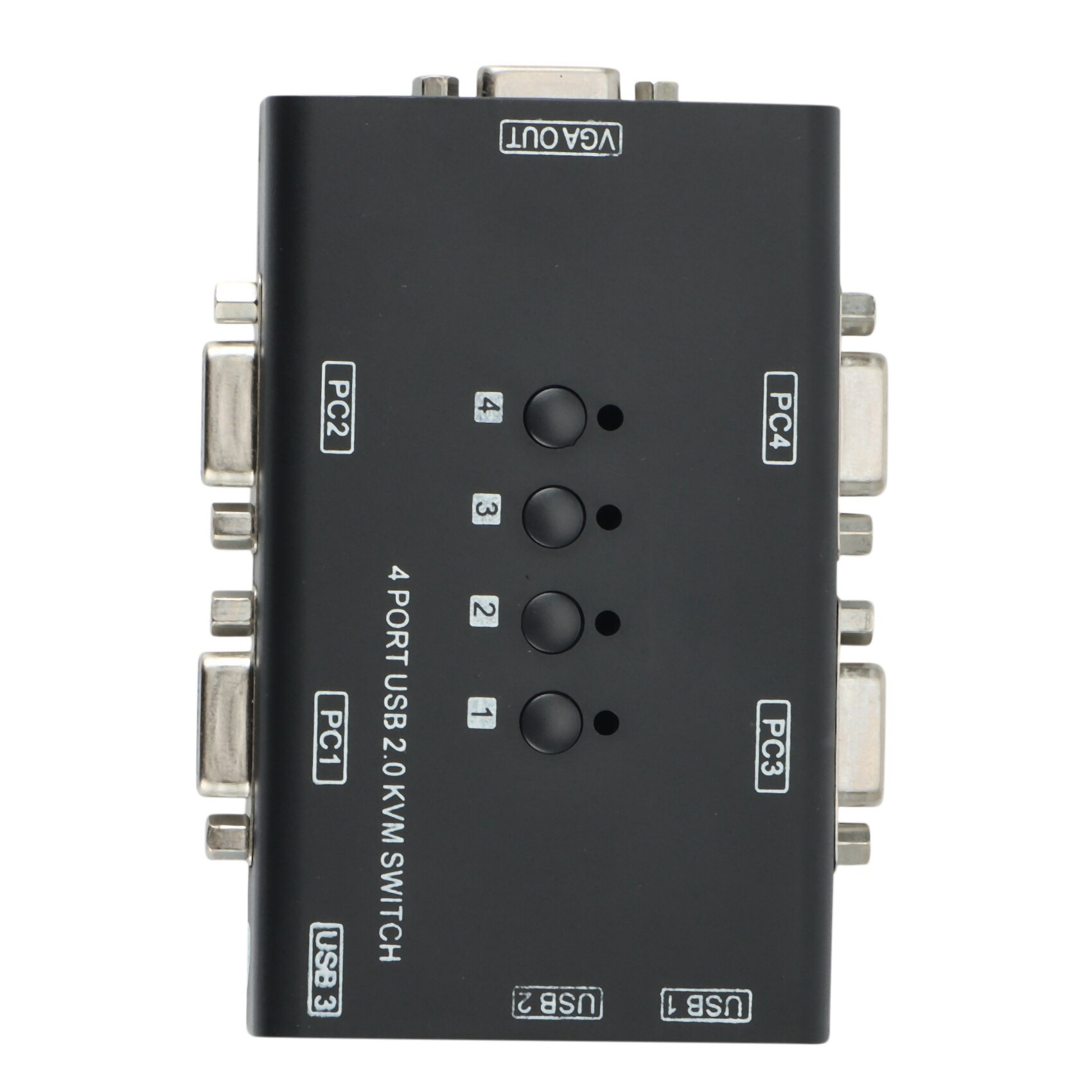 KVM Switch,USB VGA KVM Switch for 4PC Sharing One Video Monitor and 3 USB Devices,for PC, Keyboard, Mouse, Scanner