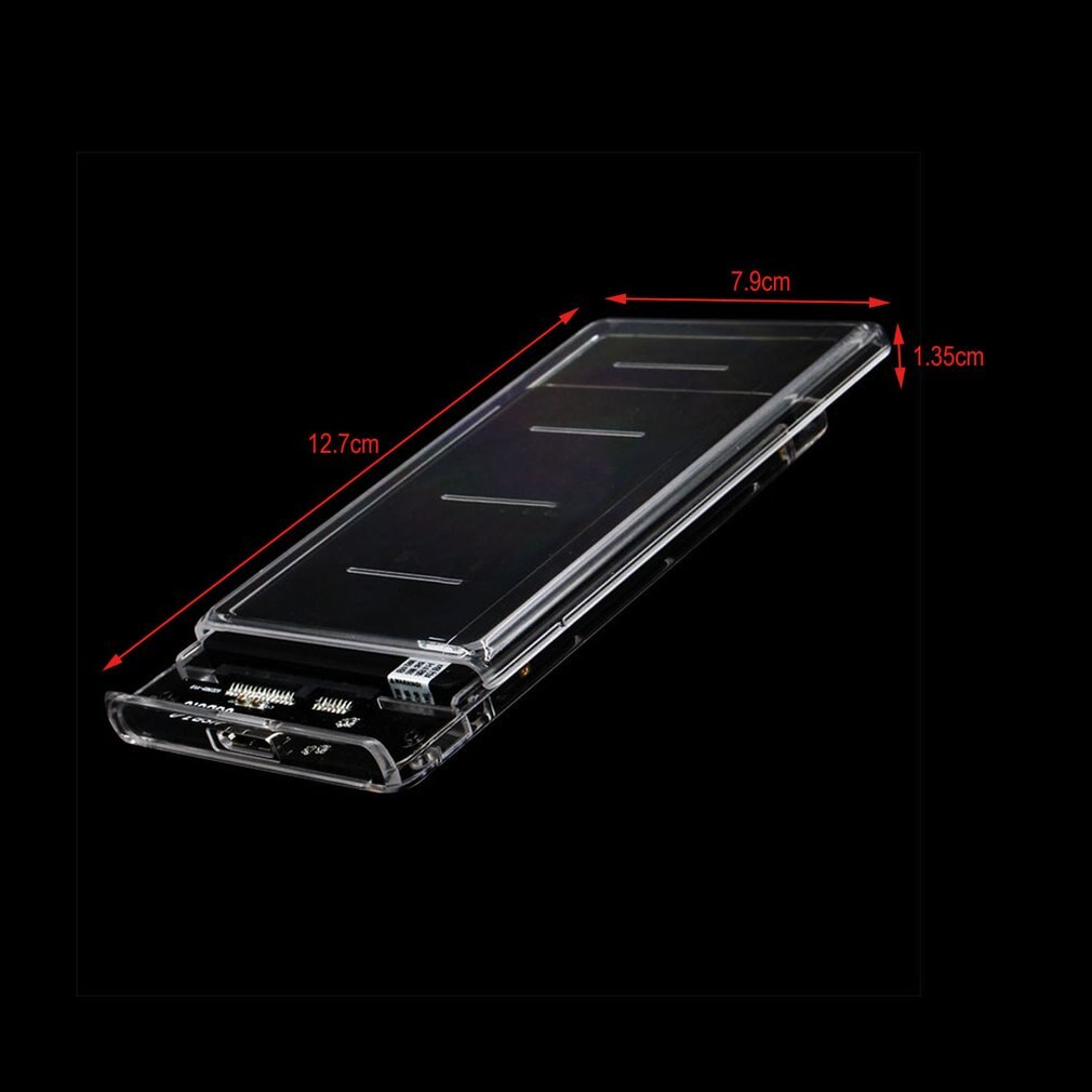 Transparent SSD Solid State Machine Notebook SATA Serial USB 3.0 High-Speed Mobile Hard Disk Box USB To SATA Serial Port