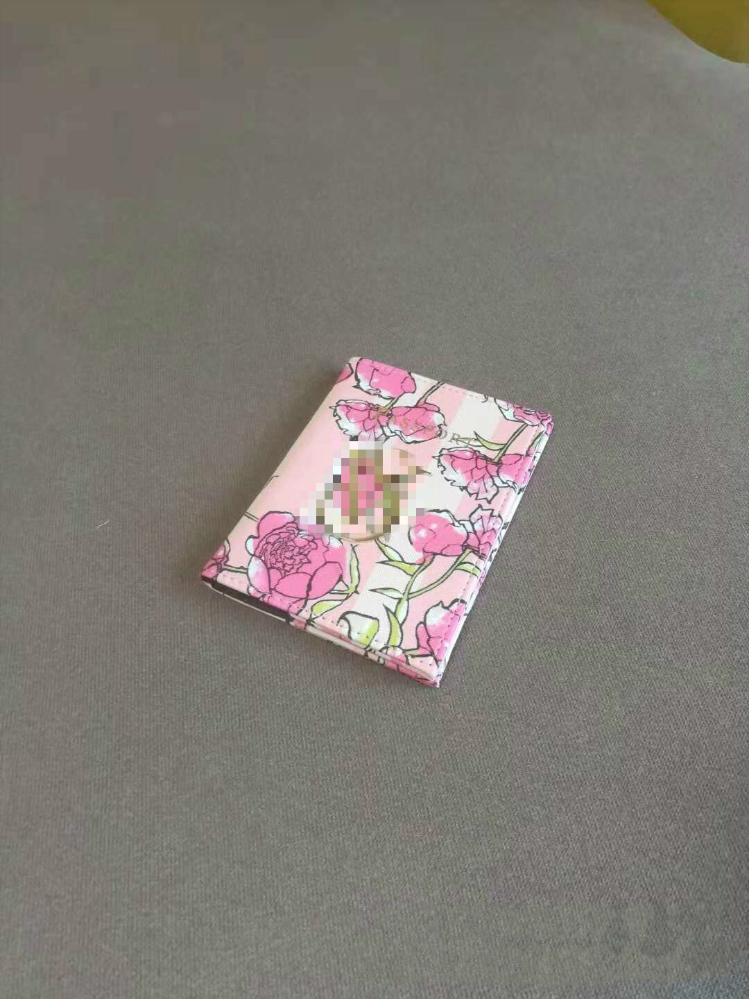 Mode Mannen Vrouwen Reizen Lederen Beschermhoes Pakket Kaarthouder Bloemen Protector Paspoort Portemonnee Credit Paspoort Kaart: 1