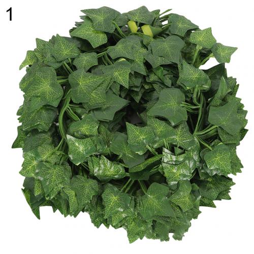 200cm Artificial Grape Parthenocissus Vine Indoor Outdoor Wall Hanging Garden Home Resturant Decor Living Room Decoration: 1