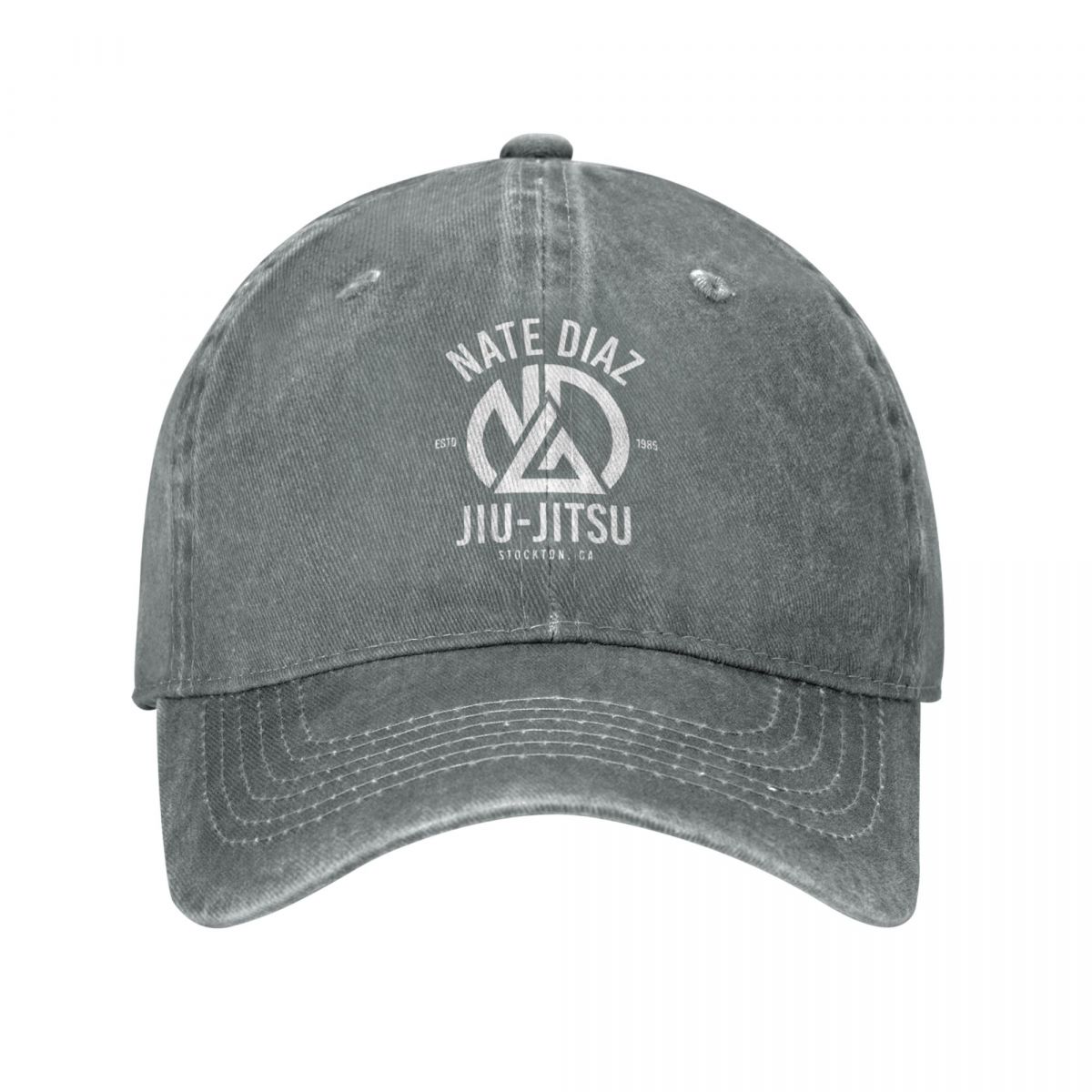 Nate Diaz Baseball Cap Vintage Distressed Washed MMA Nate Sport Stockton Brothers Fighter Boxing Snapback Hat Men Golf Hats Cap: GRAY