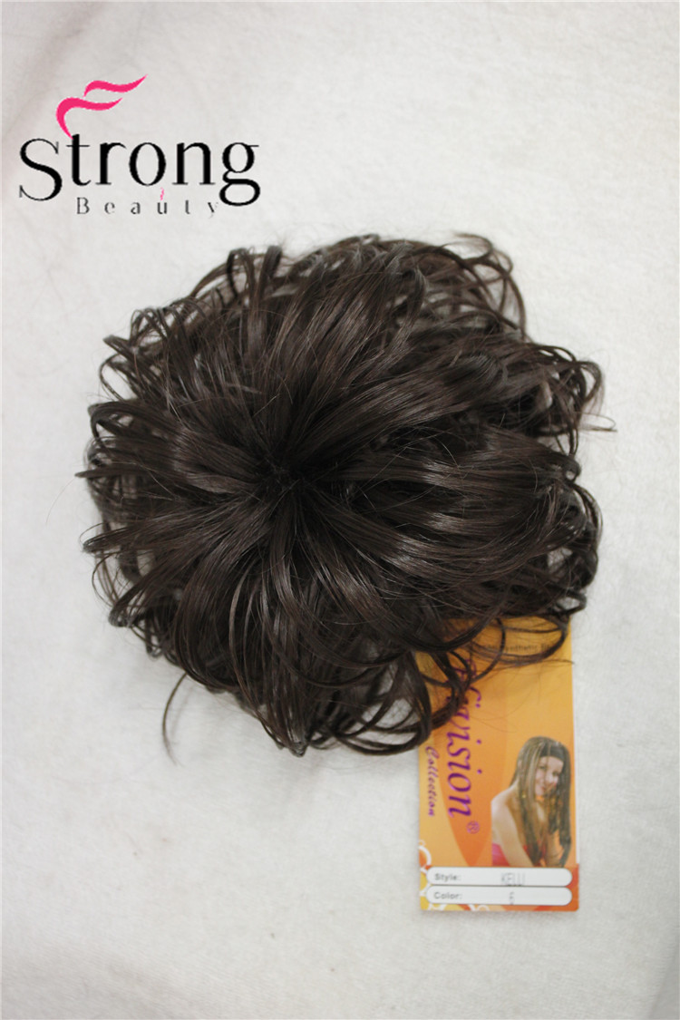 StrongBeauty Synthetic Ballet Hair Bun Extension Donut Chignon Hairpiece for Ponytail