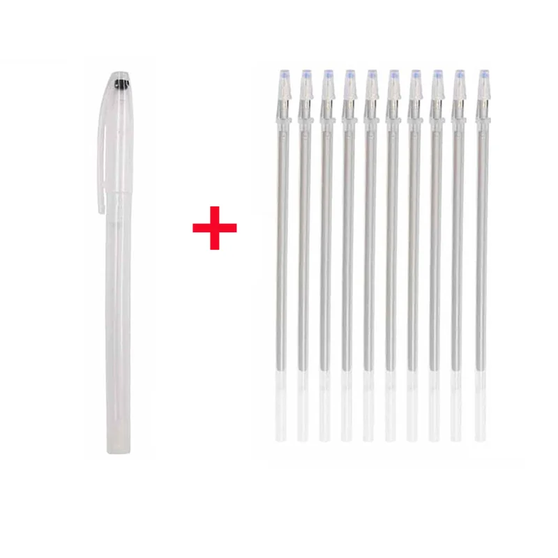 Stylo marqueur magique effaçable à la chaleur, 6 à 51 pièces, stylos en tissu qui disparaissent la température, marquage de ligne, accessoires de couture artisanaux pour bricolage: jaune clair