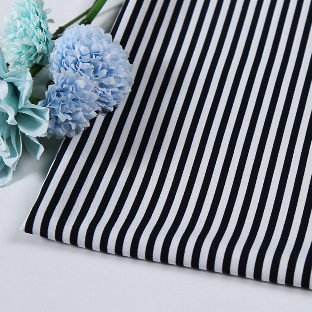 Handmade DIY Top Dress Pleated Skirt Cotton Fabrics Patchwork Cloth Group Plain Cloth Stripe Pinstripe Printed Cloth 1M*1.5M