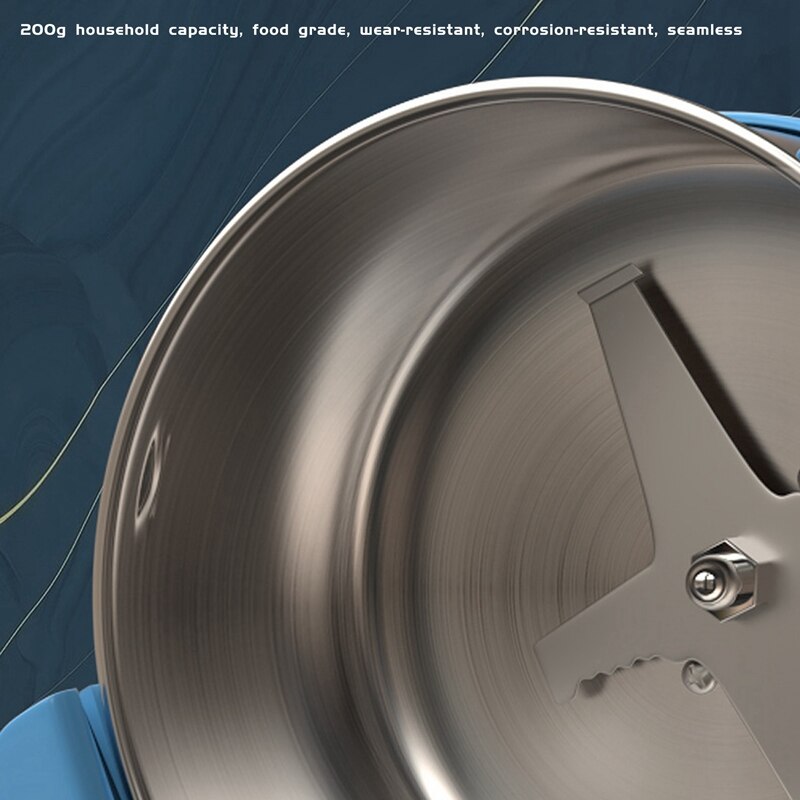 Molinillo Eléctrico de granos de café de acero inoxidable, molinillo de granos, especias, cereales, herramientas de cocina, enchufe europeo